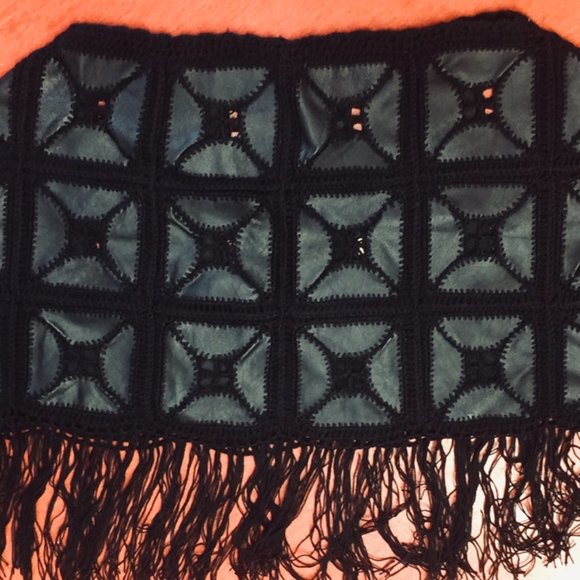 Leather Poncho - Picture 2 of 3